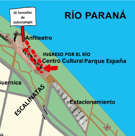 Como llegar a III Jornadas Infectología Rosario